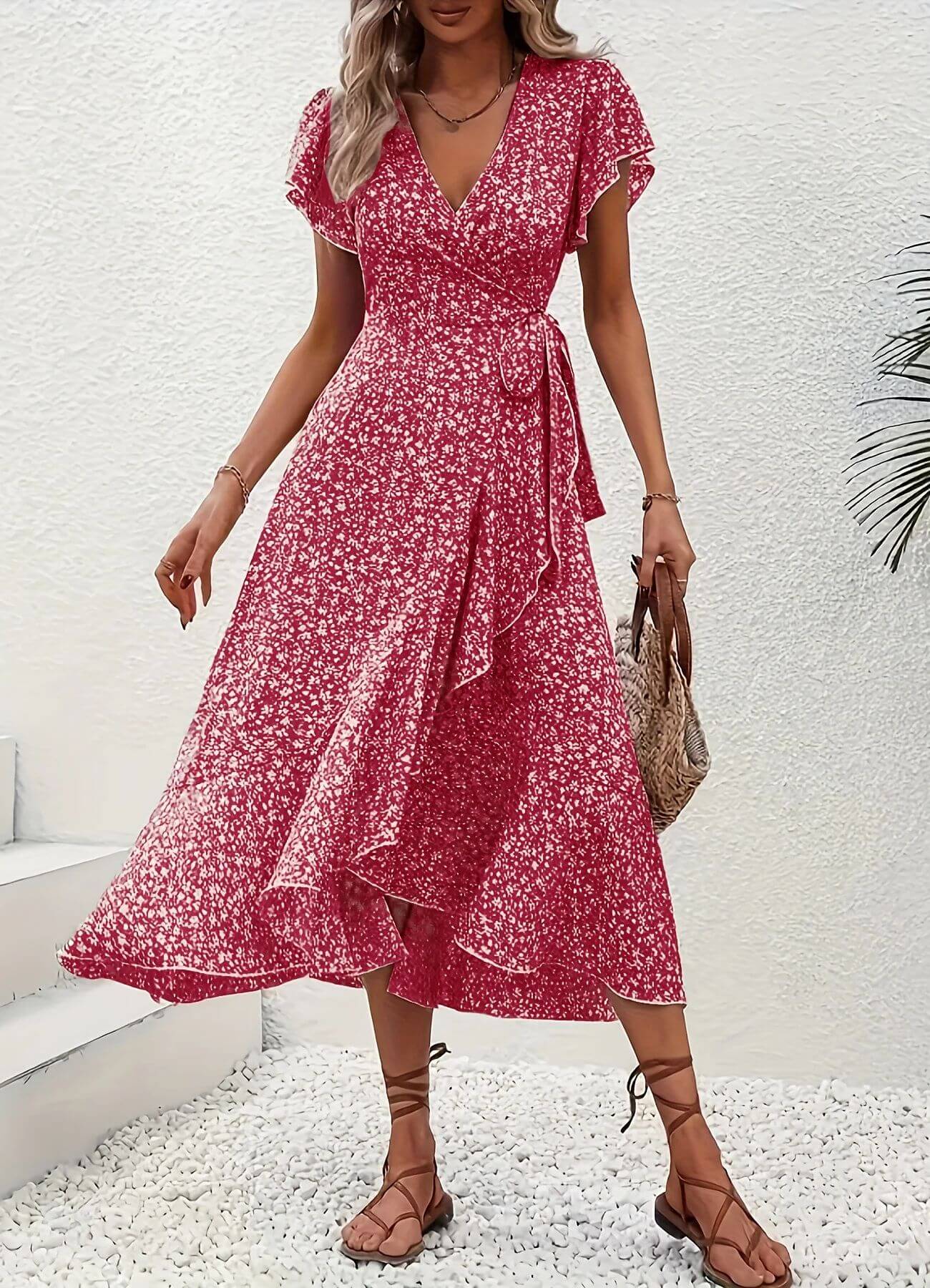 Anette™ – Elegant blomstrete sommerkjole