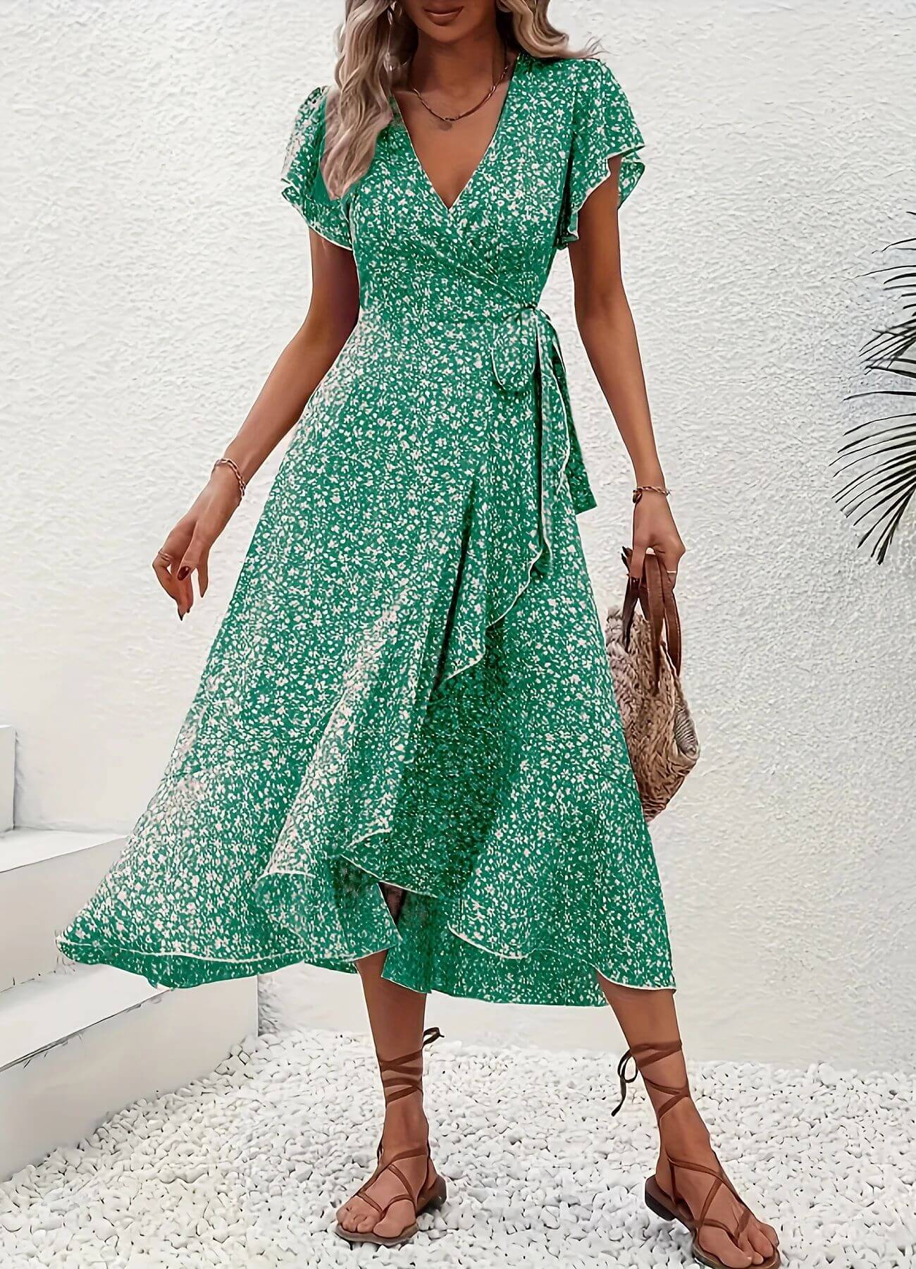 Anette™ – Elegant blomstrete sommerkjole