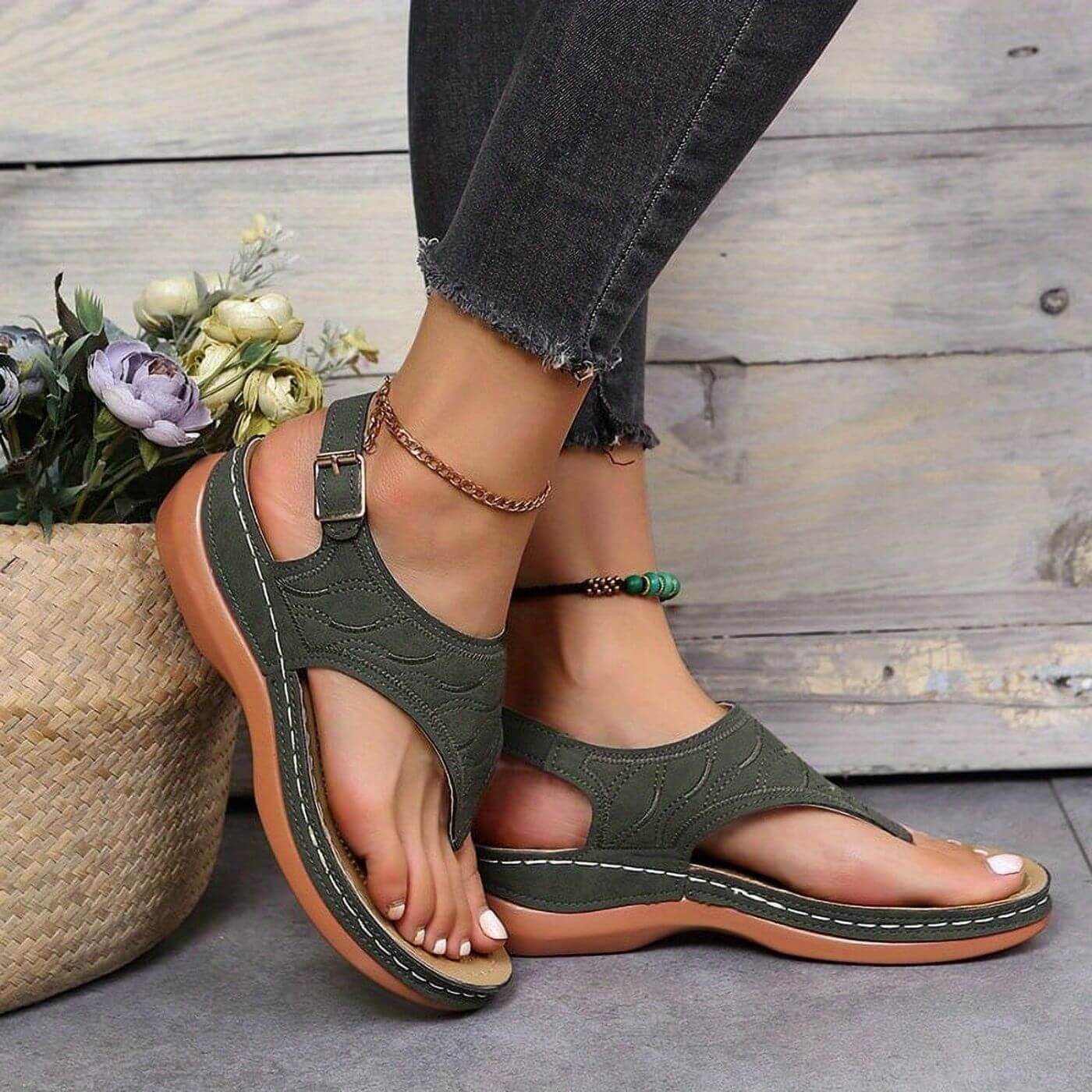 Carola™ – Komfortable Ortopediske Sandaler
