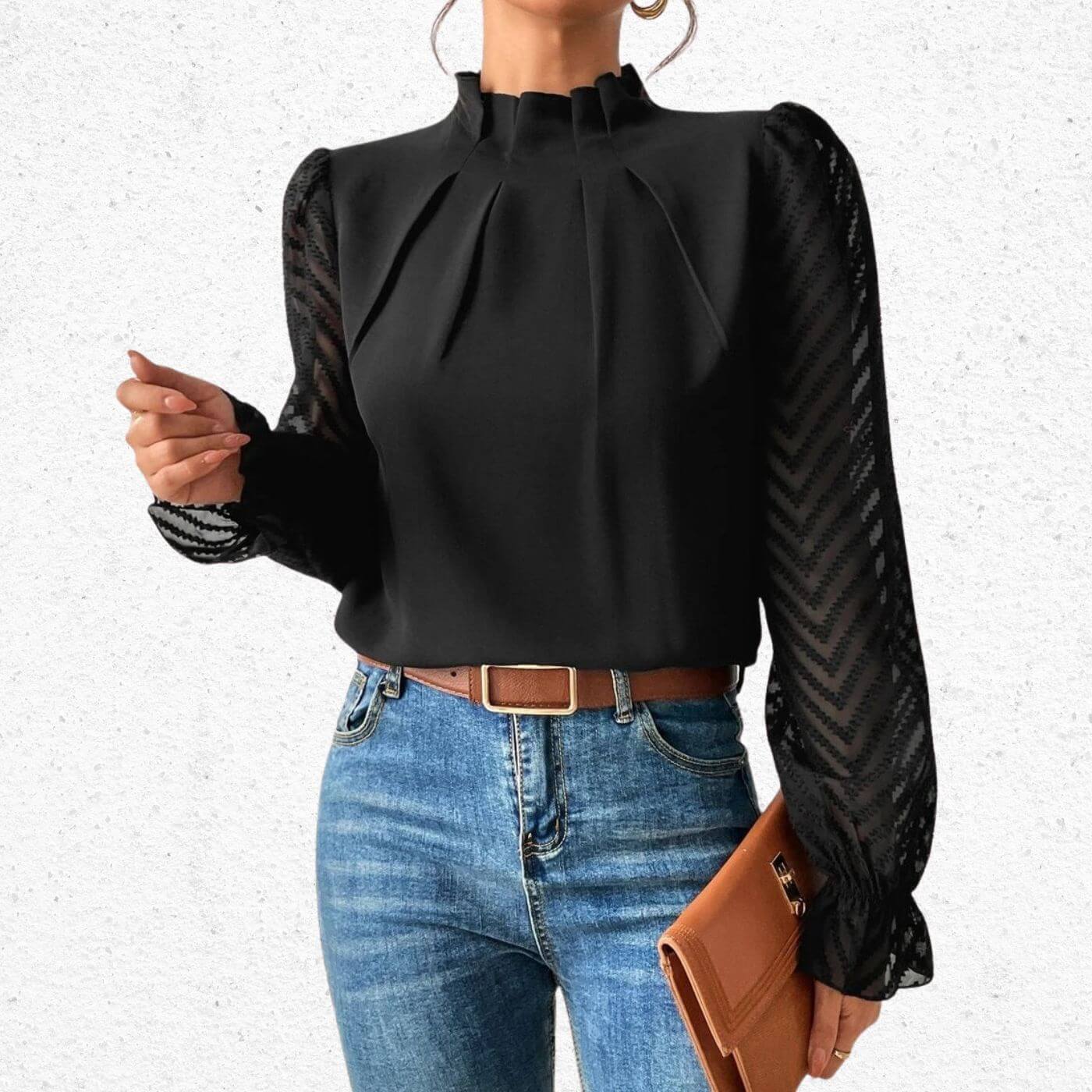 Eira™ - Elegant Langermet Topp