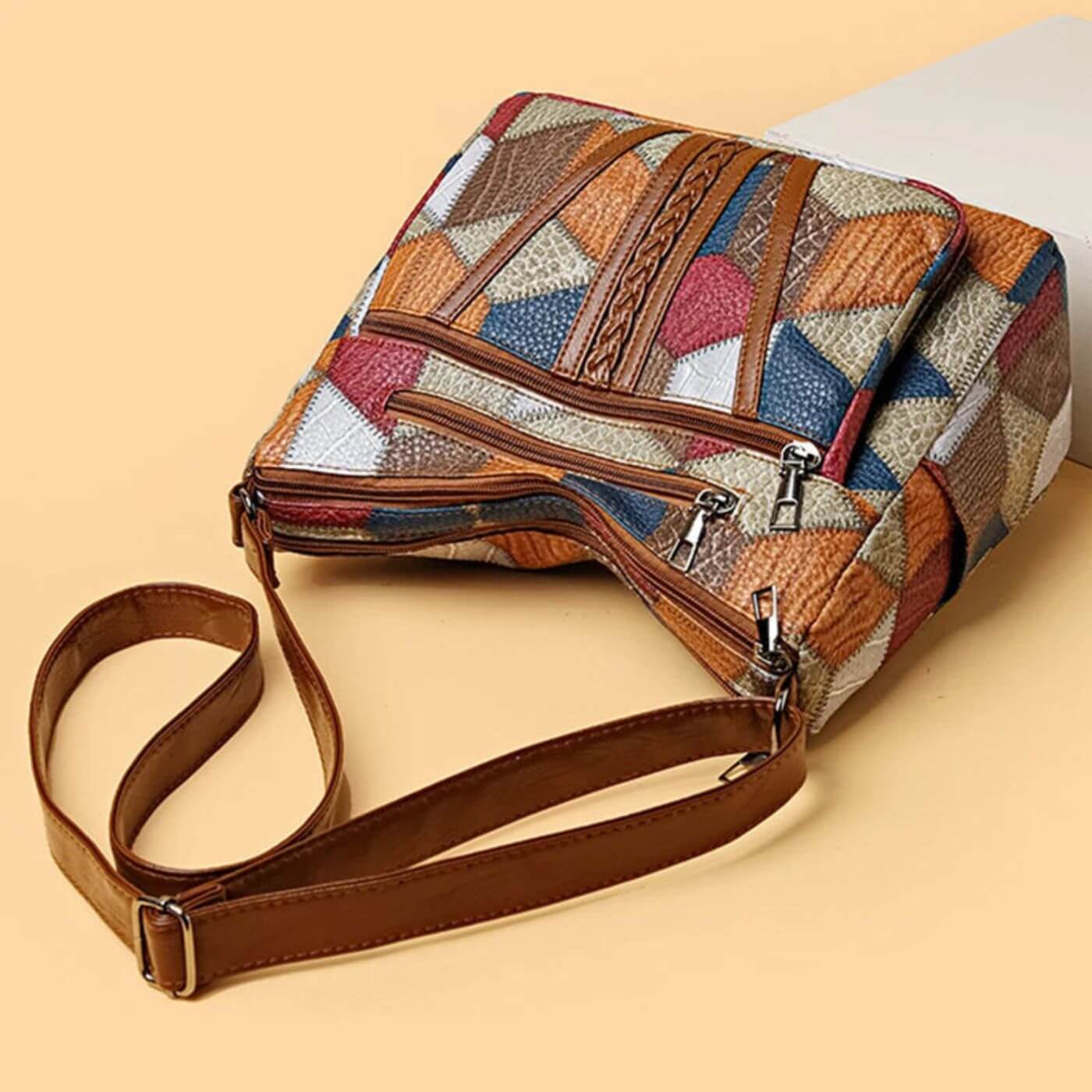 Emiliana™ - Vintage Vegansk Skinnhåndveske