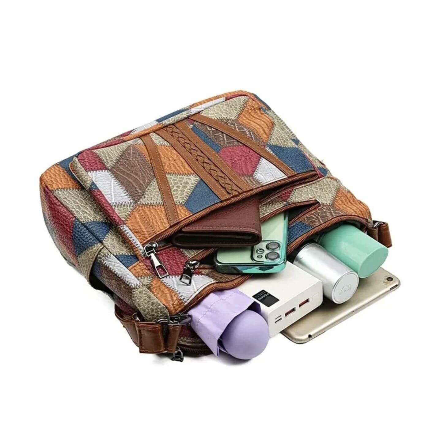 Emiliana™ - Vintage Vegansk Skinnhåndveske