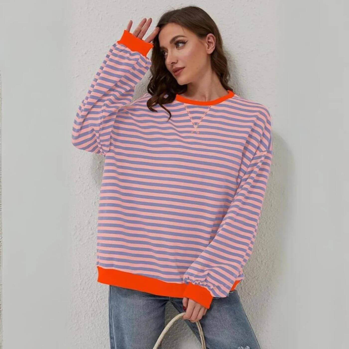 Liana™ - Oversized Stripet Komfortgenser