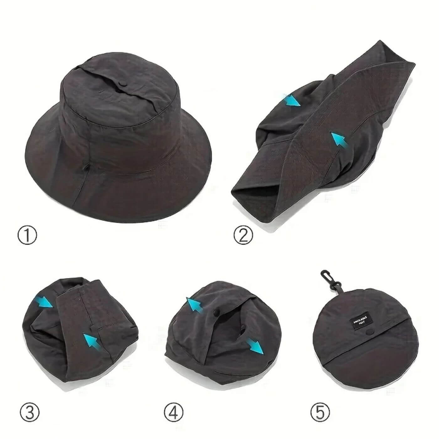 Eirik™ – Sammenleggbar Solhatt med UPF50+ UV-beskyttelse