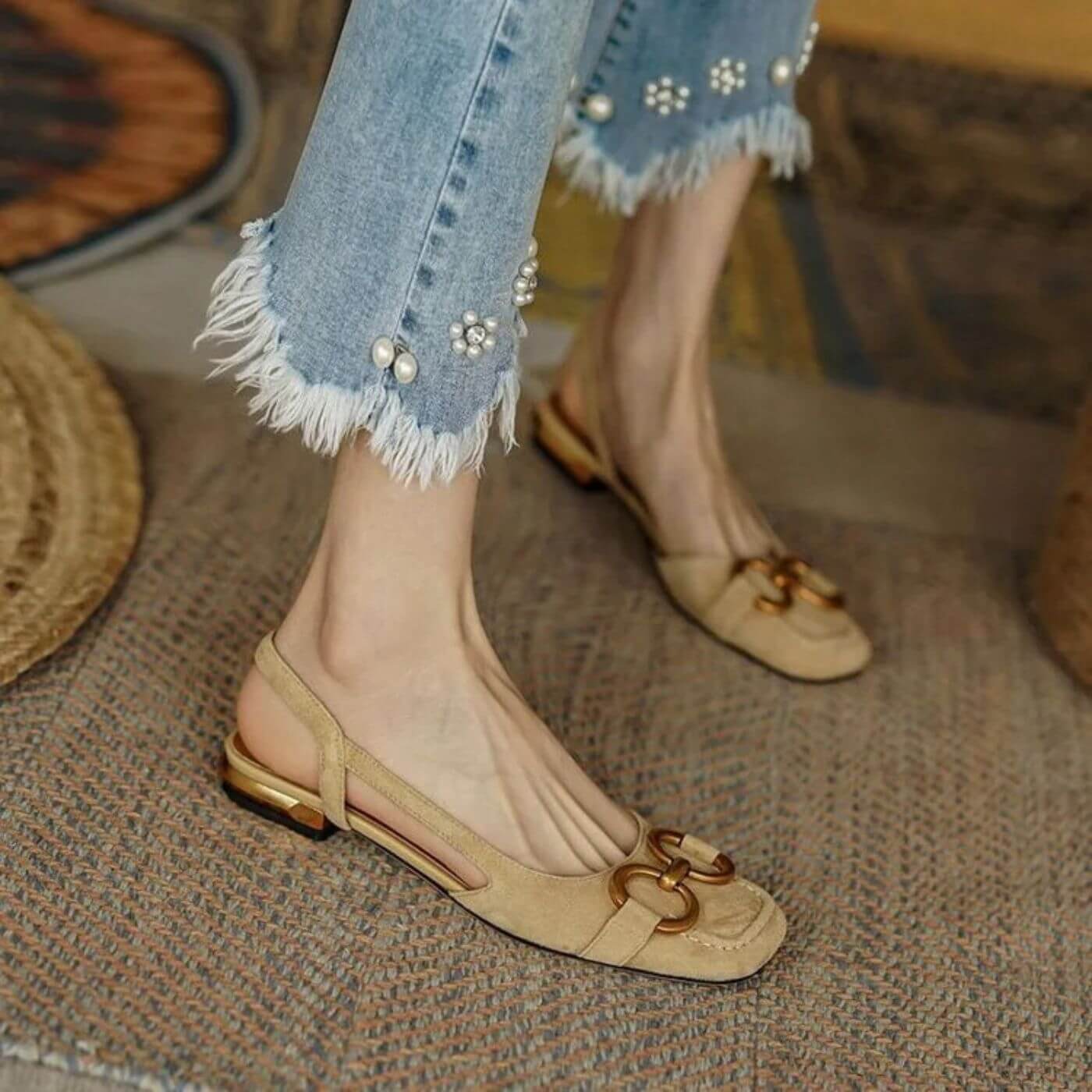 Elida™ – Retro Slingback Ortopediske Sandaler