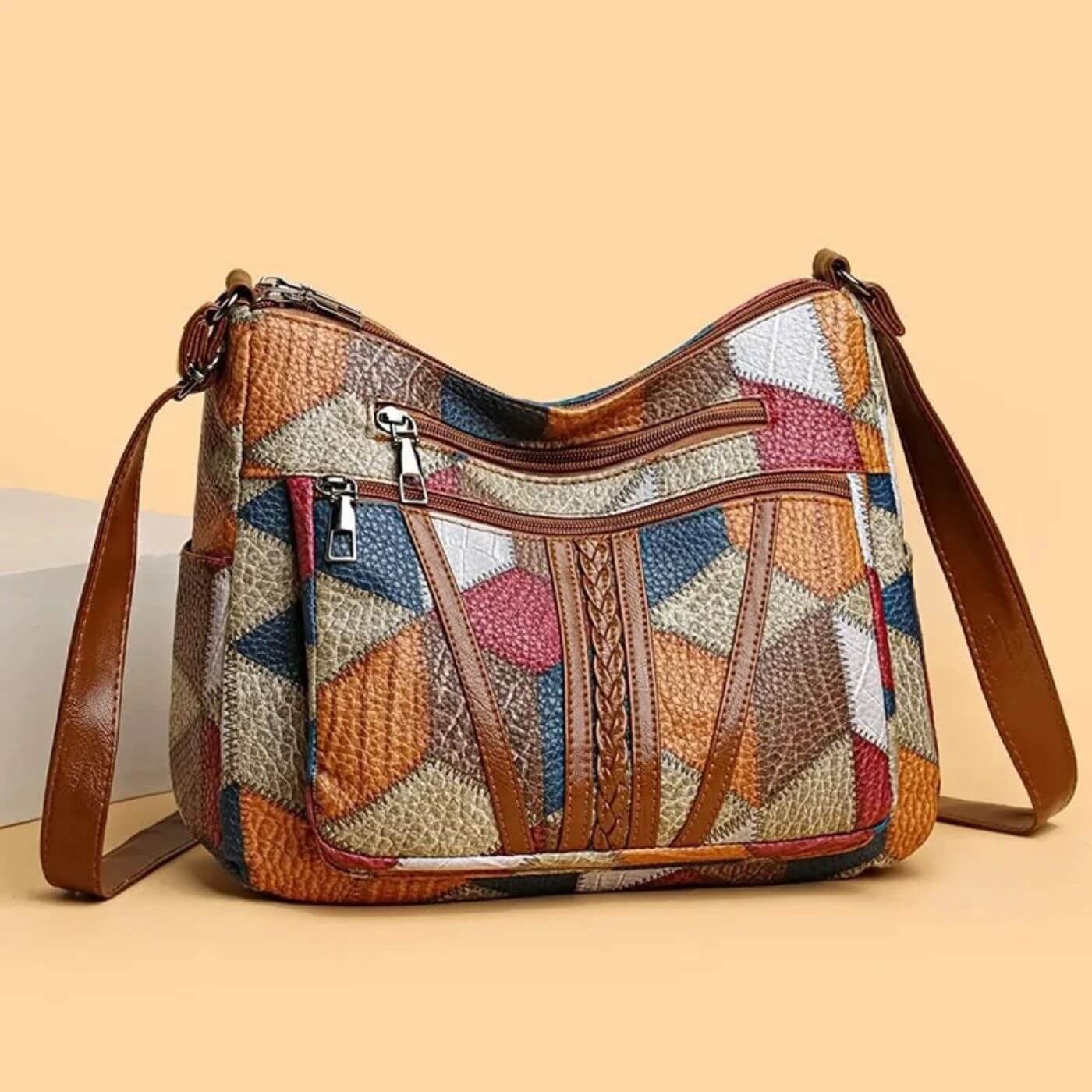 Emiliana™ - Vintage Vegansk Skinnhåndveske