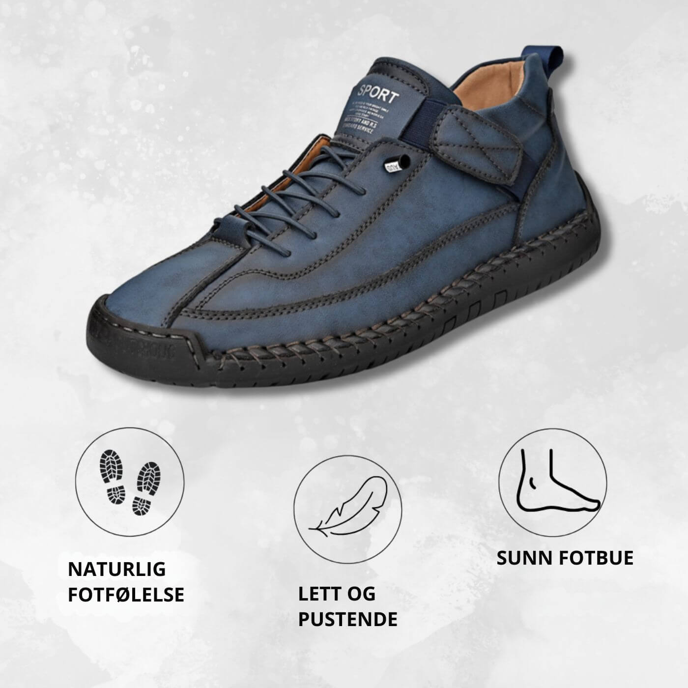 Sebastian™ - Komfortable Ortopediske Skinnsko (1+1 GRATIS)