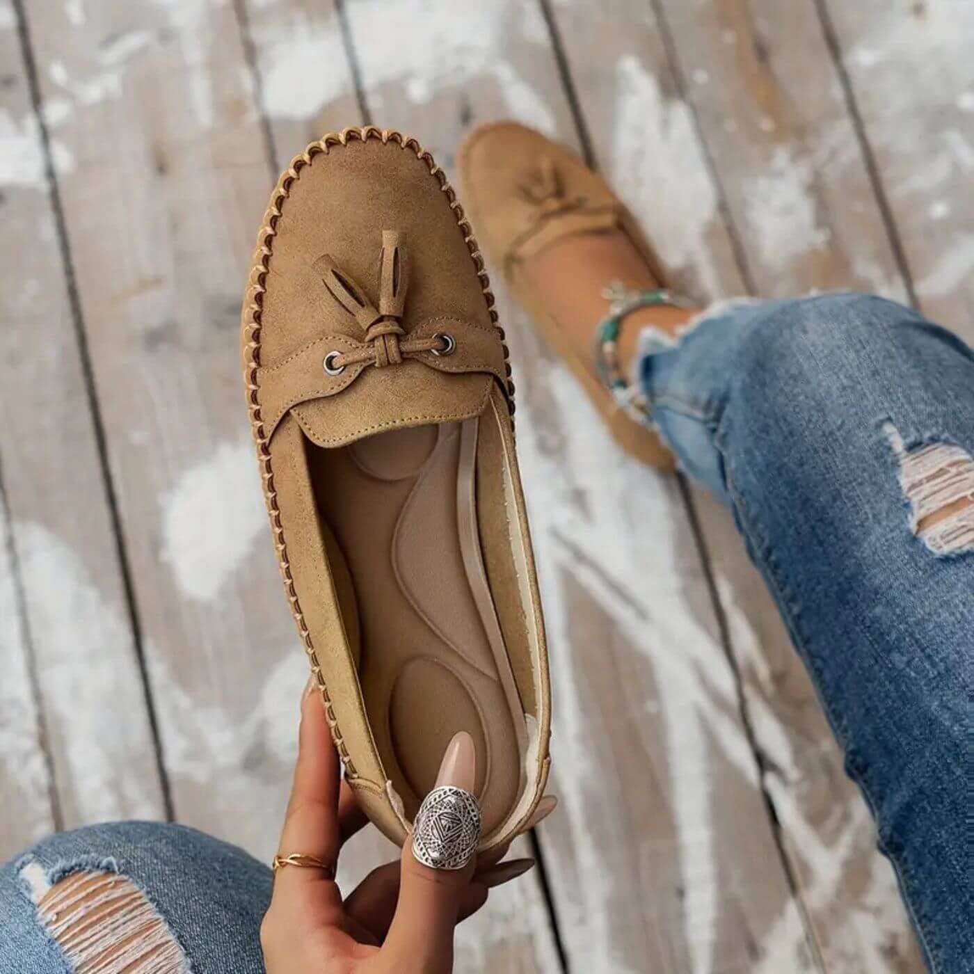 Selma™ – Vintage Ortopediske Loafers