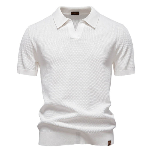 Stian™ – Premium V-hals Piqueskjorte