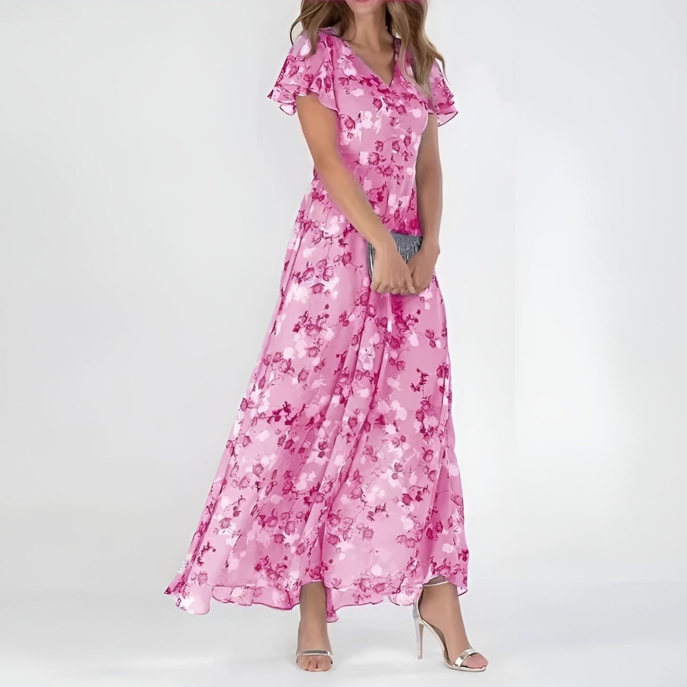 Stine™ – Elegant Flytende Maxikjole